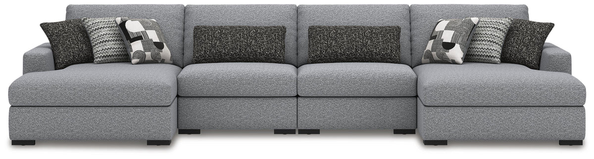 Bealton 4-Piece Sectional with Double Chaise (61305-SI) - Image 4