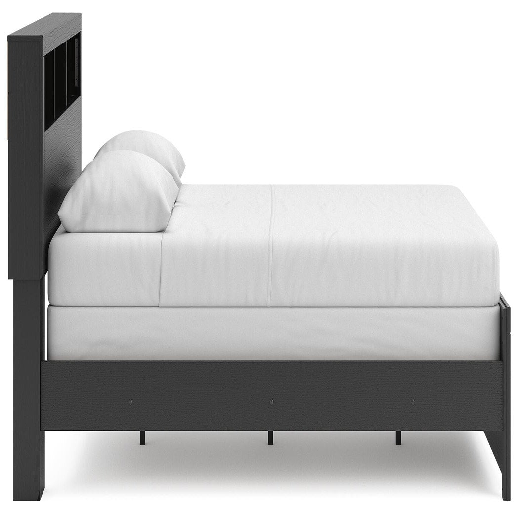Broachmyn Queen Bookcase Bed, Dresser and Mirror (PCB1118-SI) - Image 16