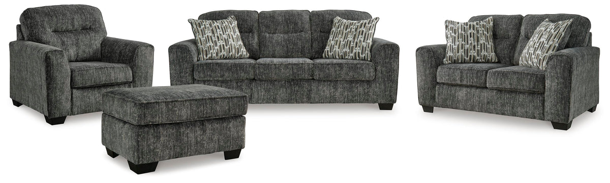 Lonoke Sofa, Loveseat, Oversized Chair and Ottoman (50504-SI)