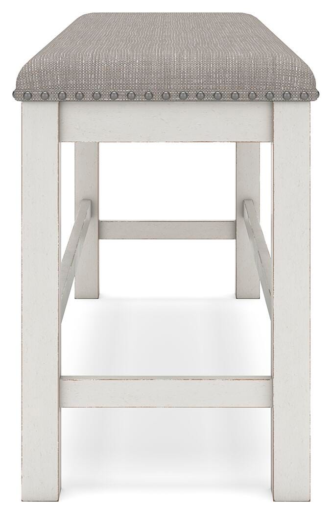 Robbinsdale Counter Height Dining Table, 4 Barstools and Bench (D642-SI) - Image 7