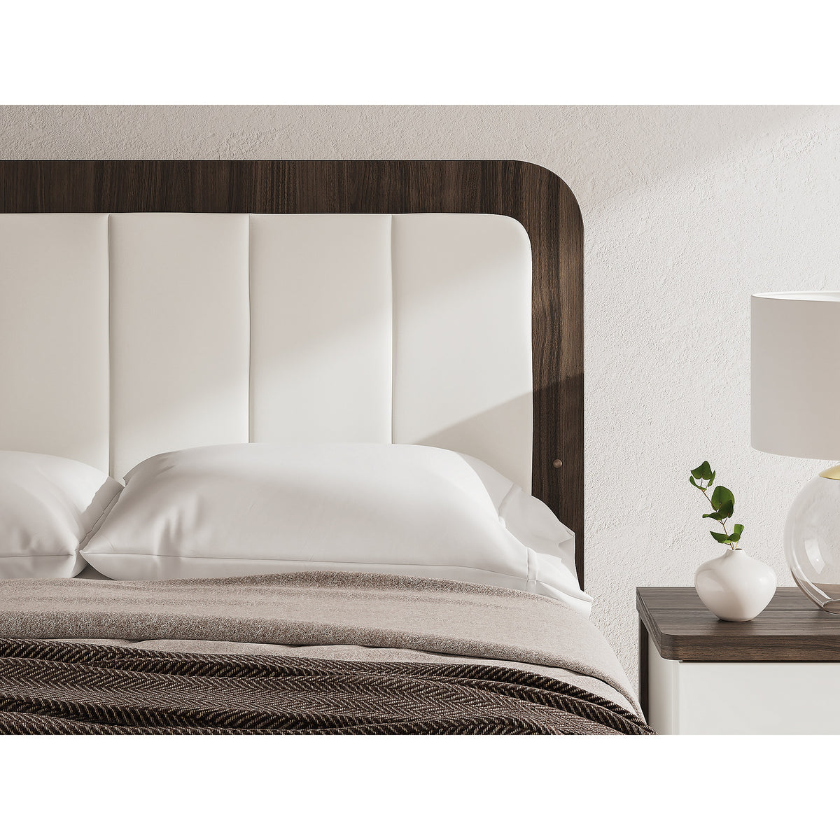 Kendanport Queen Upholstered Bed, Dresser, Mirror and Nightstand (PCB1108-SI) - Image 27