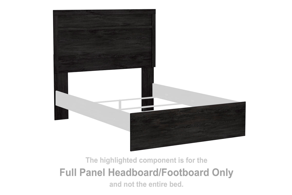 Belachime Panel Headboard/Footboard - Charcoal  (B2589-SI)