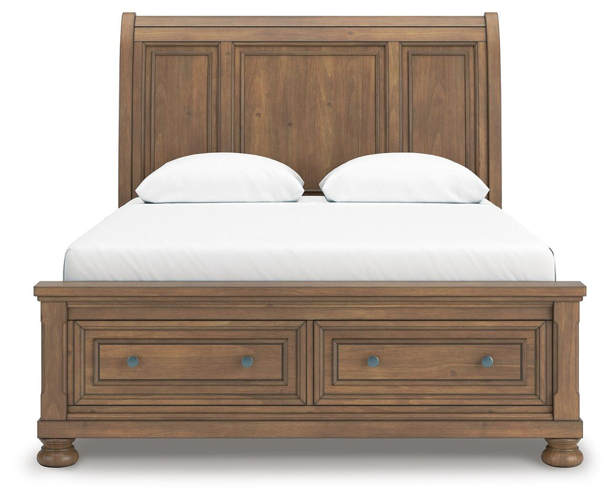 Feddinger Queen Sleigh Bed, Dresser, Mirror, Chest and Nightstand (PCB779-SI) - Image 17