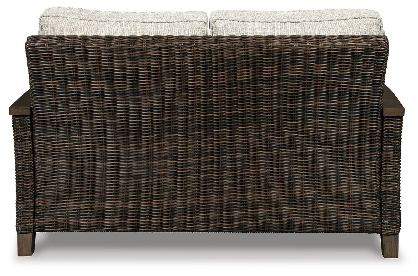 Paradise Trail Outdoor Loveseat, Fire Pit Table and 2 Lounge Chairs (P750-SI) - Image 10