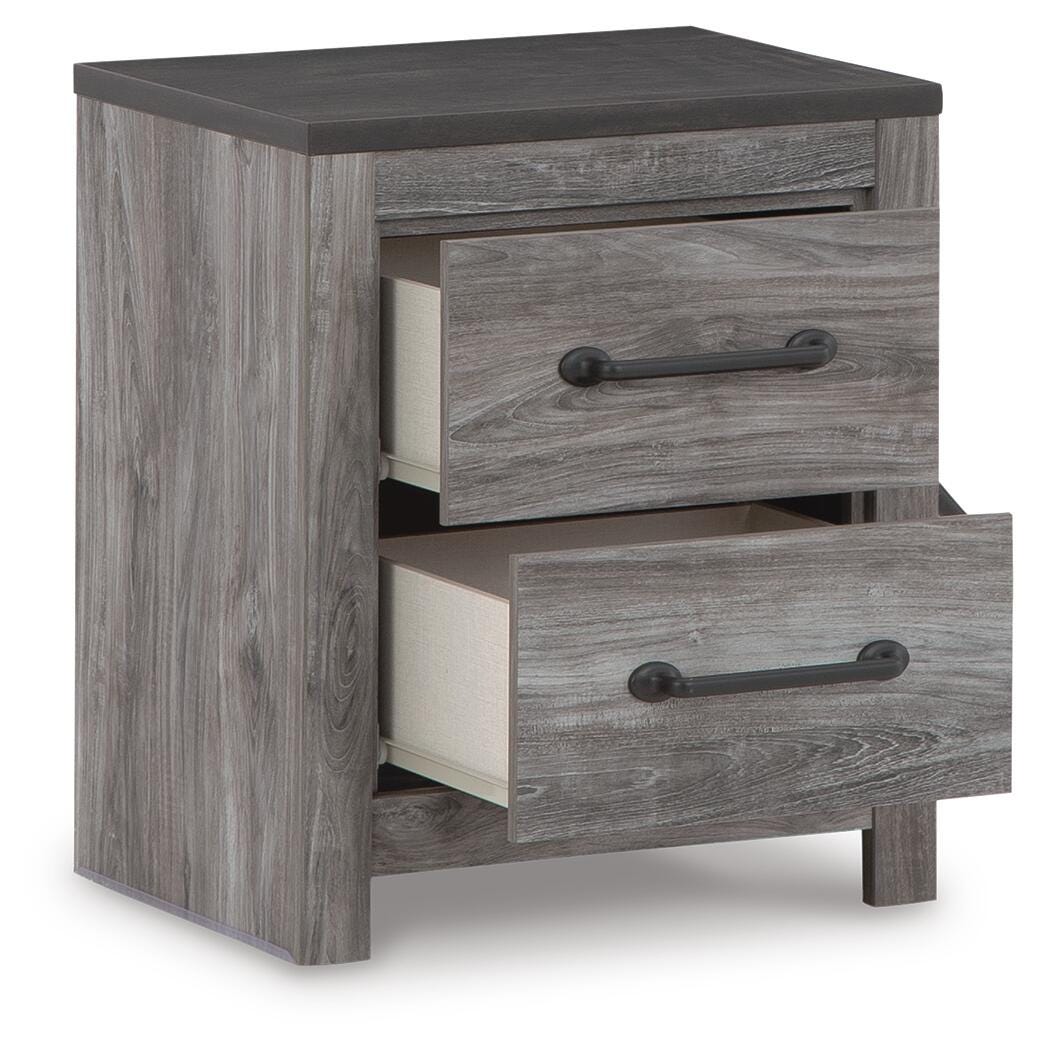 Bronyan Nightstand - Dark Gray  (B1290-SI) - Image 3