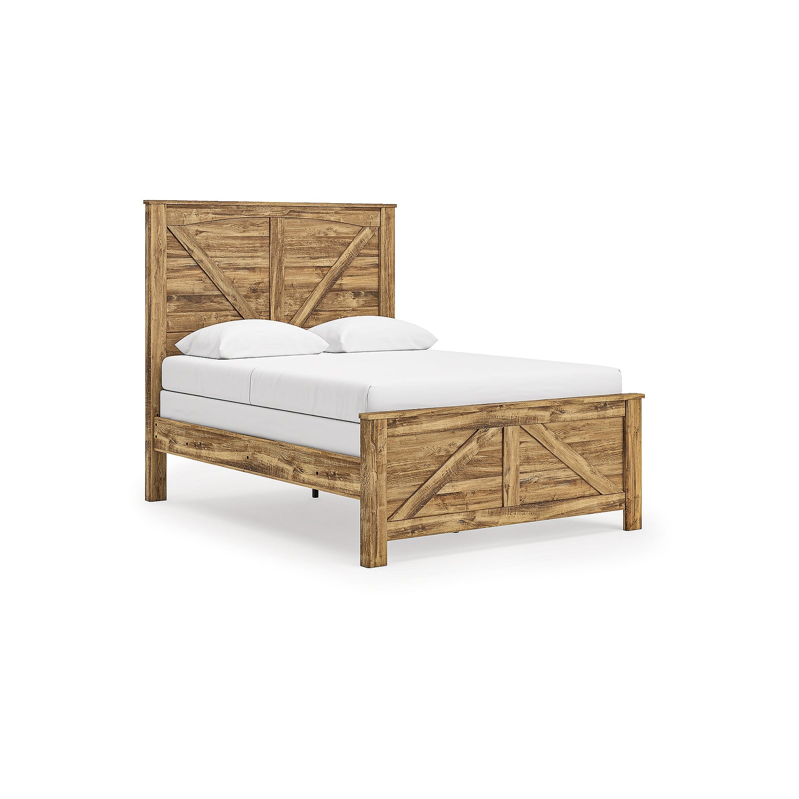Maystonna Queen Crossbuck Panel Bed, Dresser, Mirror and Nightstand (PCB1580-SI) - Image 10