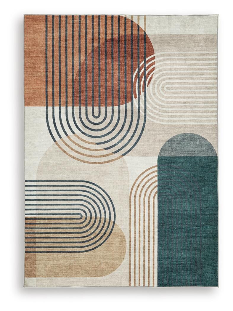 Farrendale Washable 8 x 10 Area Rug (R40738-SI)