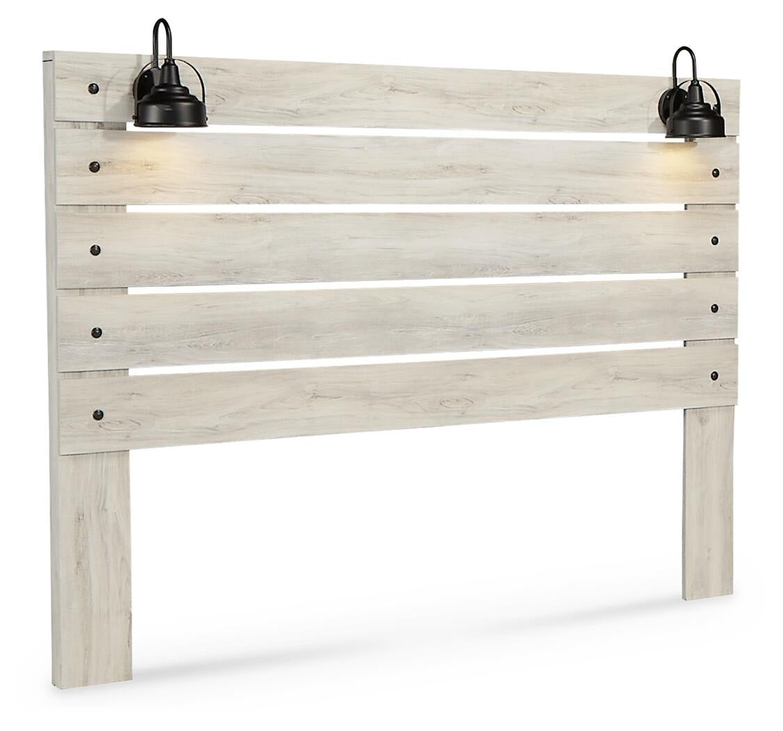 Cambeck Panel Headboard - Whitewash  (B192-SI)