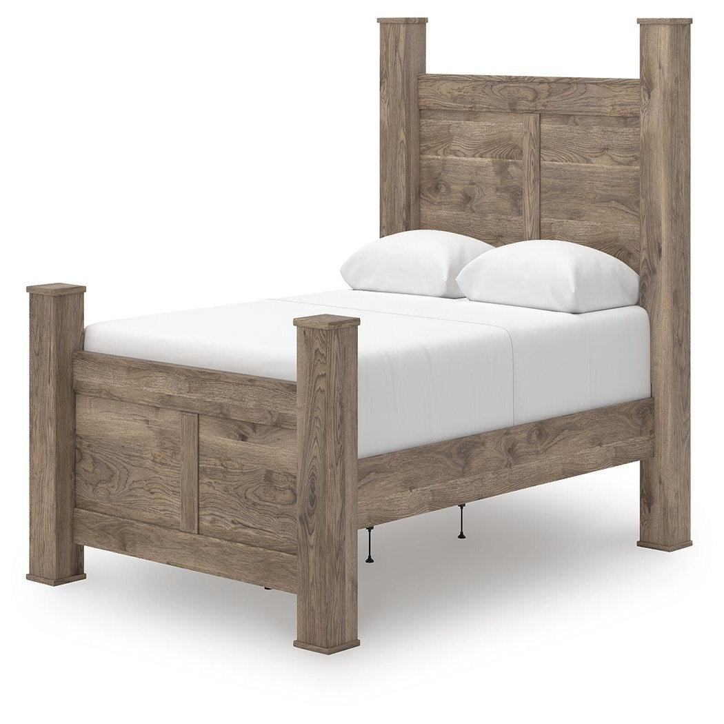 Rusticott Queen Poster Bed, Dresser and Nightstand (PCB2260-SI) - Image 15