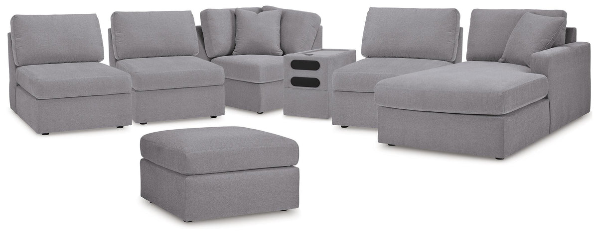 Modmax 6-Piece Sectional with Chaise and Ottoman (92104-SI)