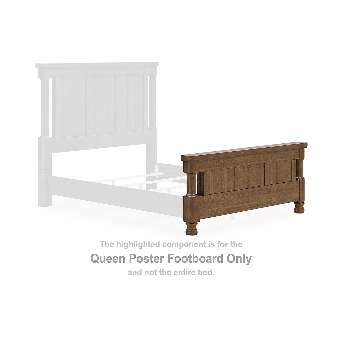 Rowlenstown Queen Poster Footboard (PCB824-SI)