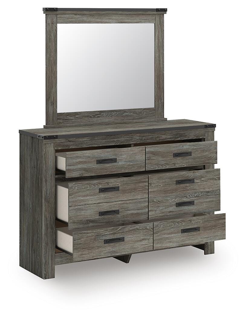 Frandern Panel Bed, Dresser and Mirror (B4480-SI) - Image 4