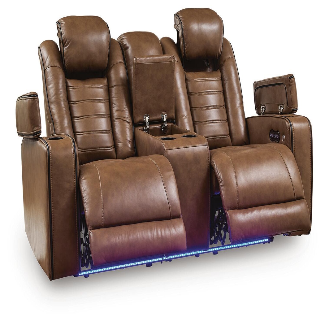 Gruaro Power Reclining Loveseat with Console (PCU14200-SI) - Image 5