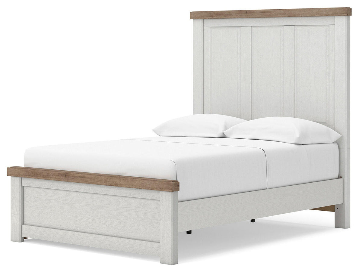 Savonport Full Panel Bed with Storage (Youth) - White/Brown  (B4615-SI) - Image 3