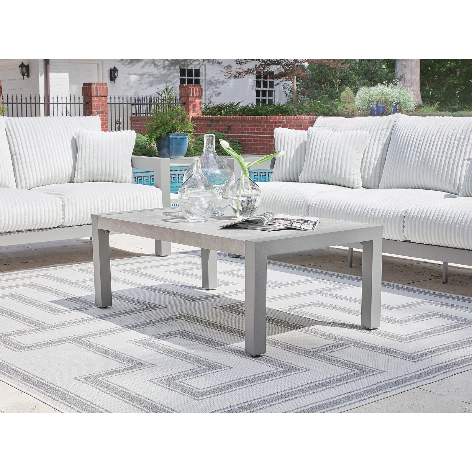 Hurley Park Outdoor Coffee Table (PCP695-SI) - Image 2