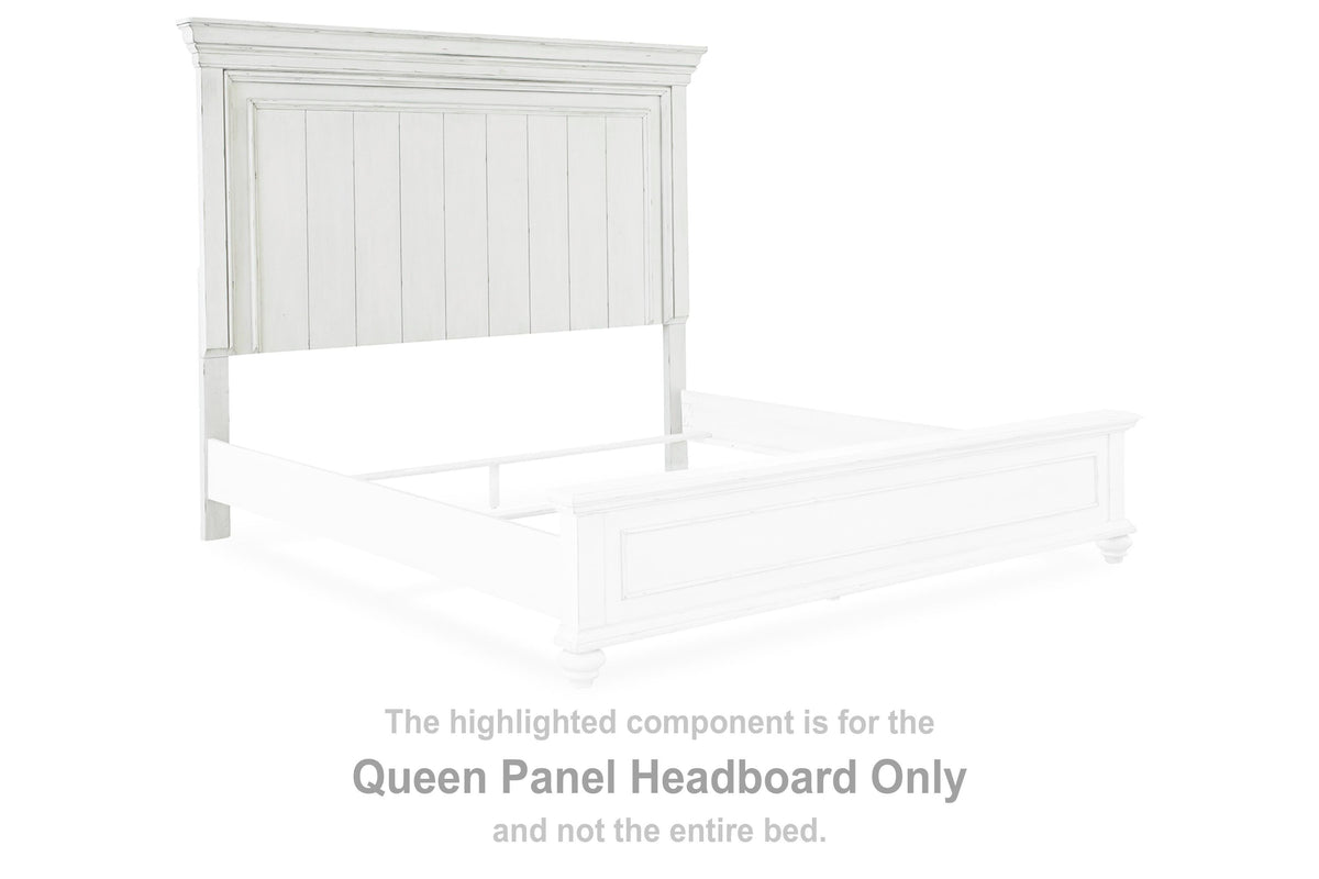 Kanwyn Panel Headboard - Whitewash  (B777-SI)
