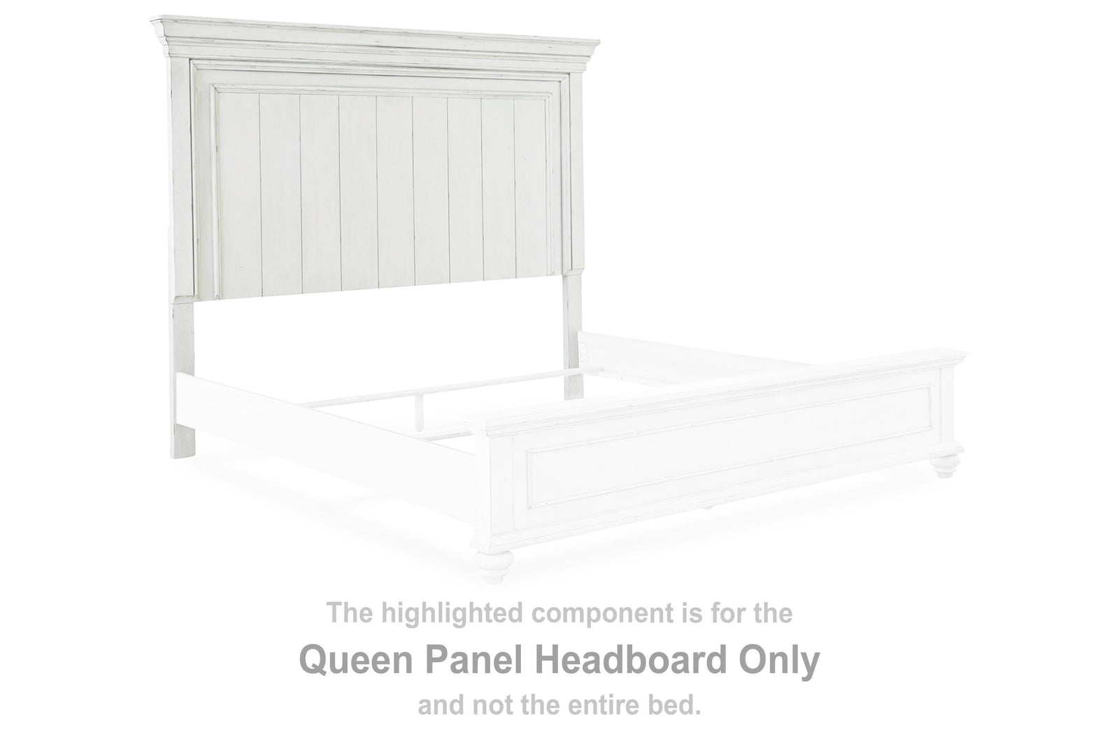 Kanwyn Panel Headboard - Whitewash  (B777-SI) - Image 2
