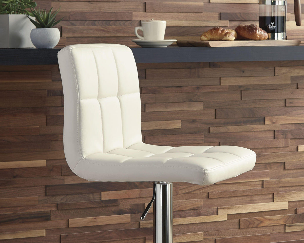 Bellatier Adjustable Height Bar Stool (Set of 2) (D120-SI) - Image 4