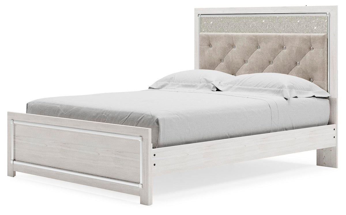 Altyra Upholstered Panel Bed, Dresser and Mirror (B2640-SI) - Image 13