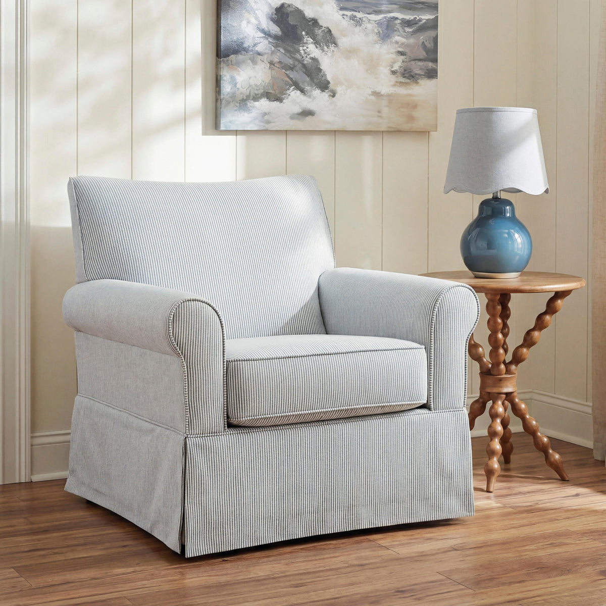 Searcy Swivel Glider Accent Chair (A3000853-SI) - Image 5