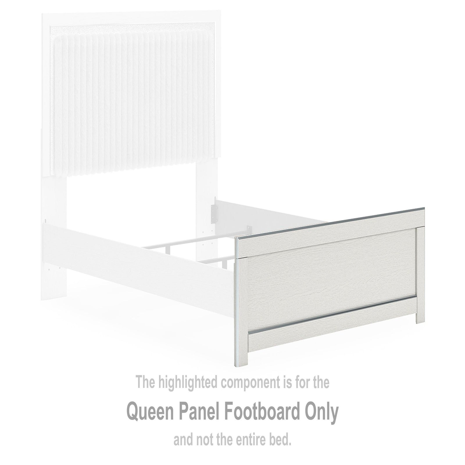 Zuraleus King/California King Upholstered Headboard/Footboard/Roll Slats (PCB3381-SI) - Image 47