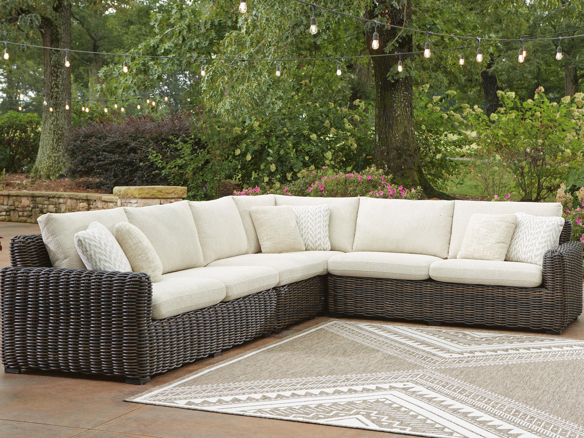 Kimora 4-Piece Outdoor Sectional (P711-SI) - Image 2
