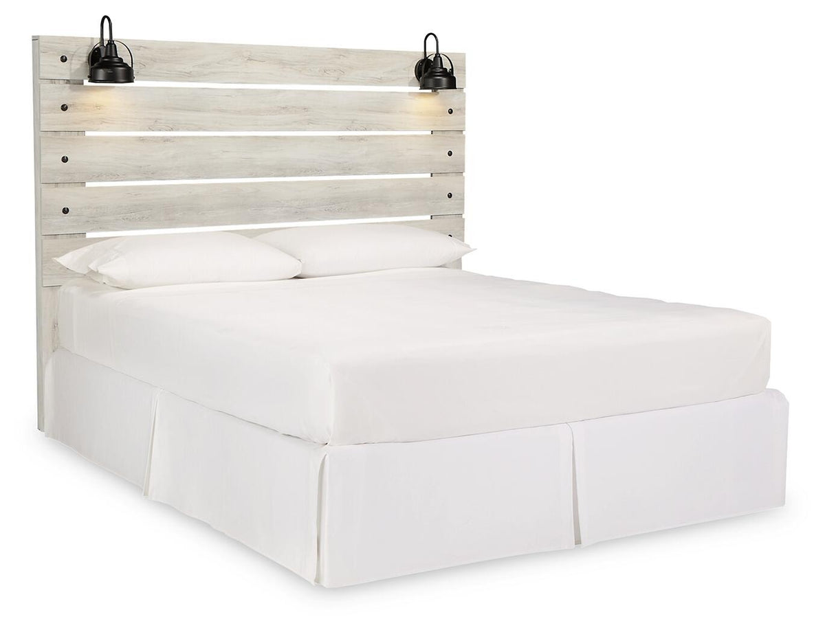 Cambeck Panel Headboard - Whitewash  (B192-SI) - Image 4