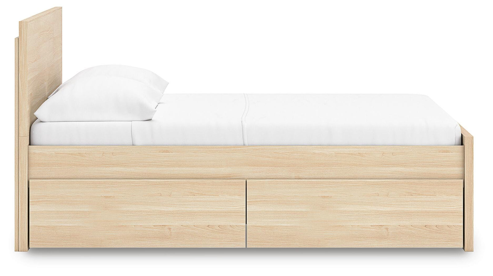 Onita Panel Platform Bed with 1 Side Storage (Youth) - Natural  (EB9632-SI) - Image 6