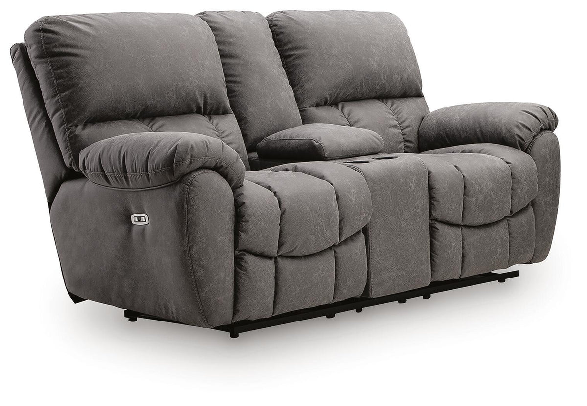 Bakerstein Power Reclining Loveseat with Console (PC12503-SI) - Image 3
