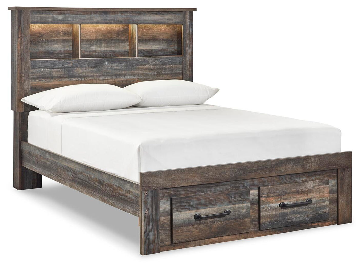 Drystan Bookcase Storage Bed, Dresser and Mirror - Multi  (B211-SI) - Image 3