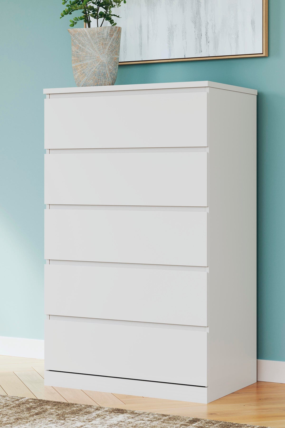 Onita Chest of Drawers - White  (EB9630-SI) - Image 9