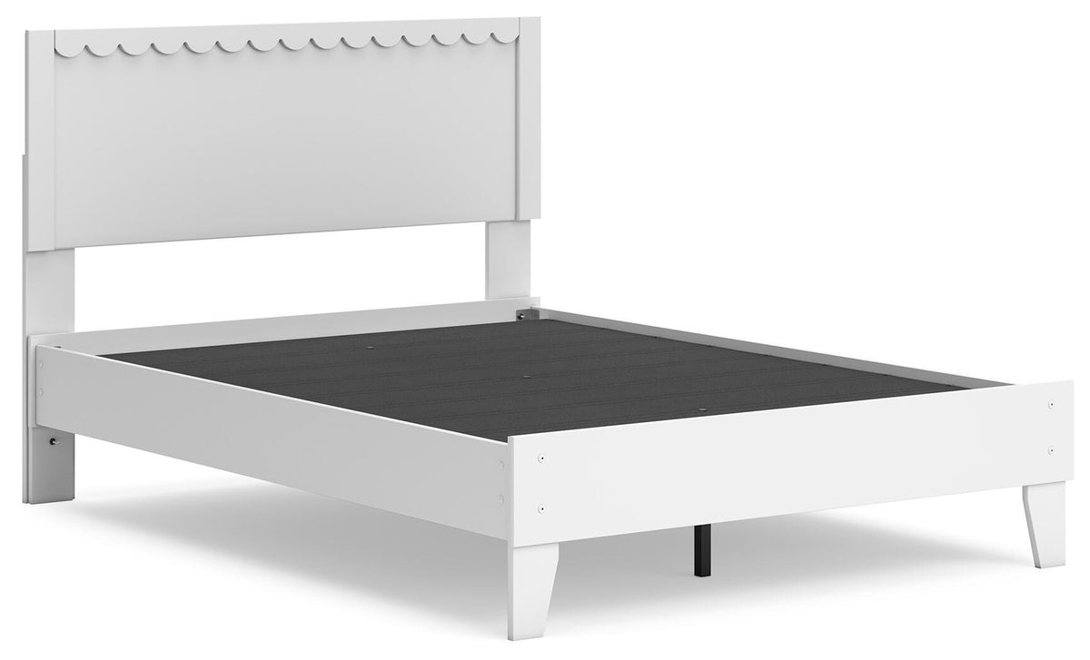 Hallityn Panel Platform Bed (Youth) - White  (EB1810-SI) - Image 2