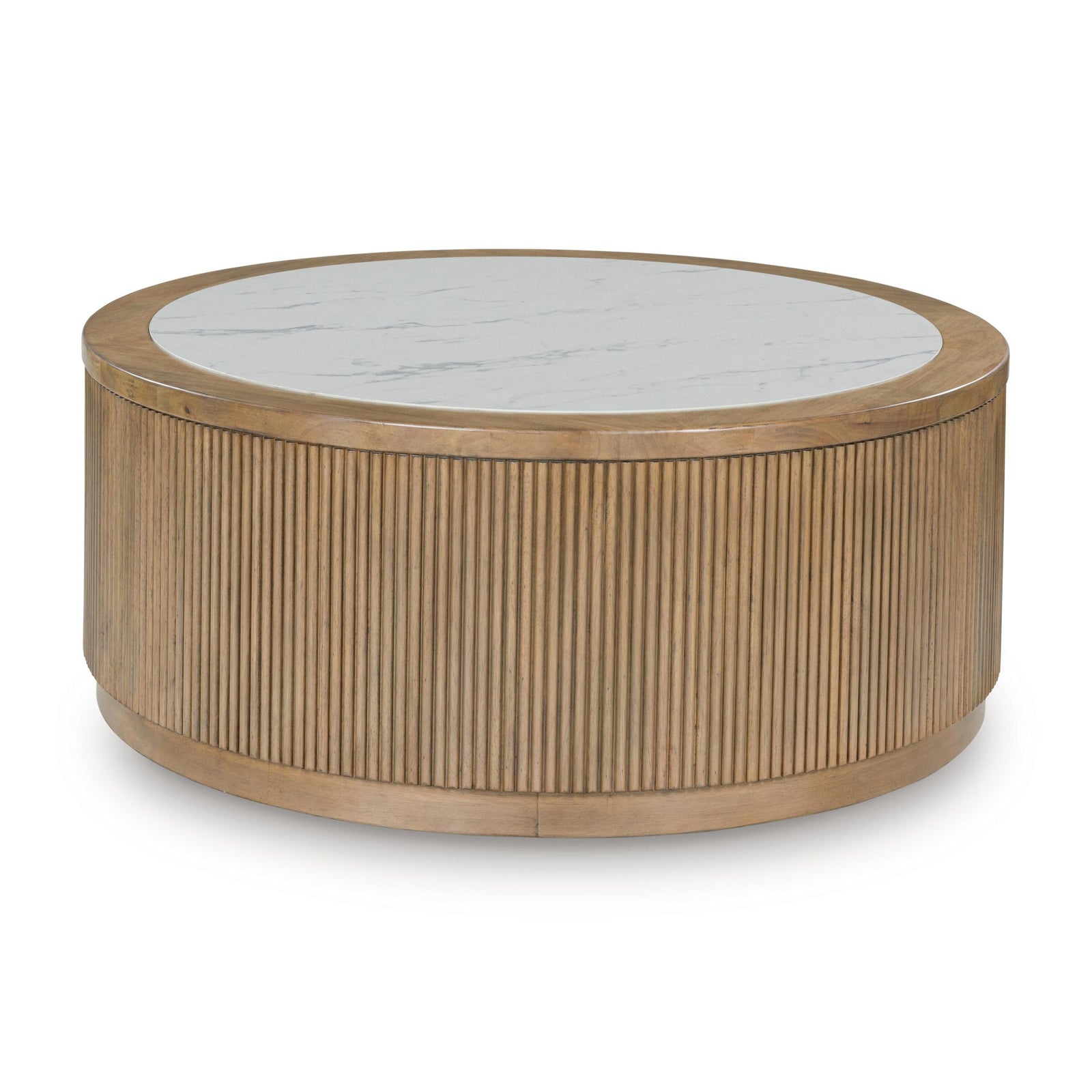 Camdill Coffee Table - Light Brown/White  (T808-SI) - Image 4
