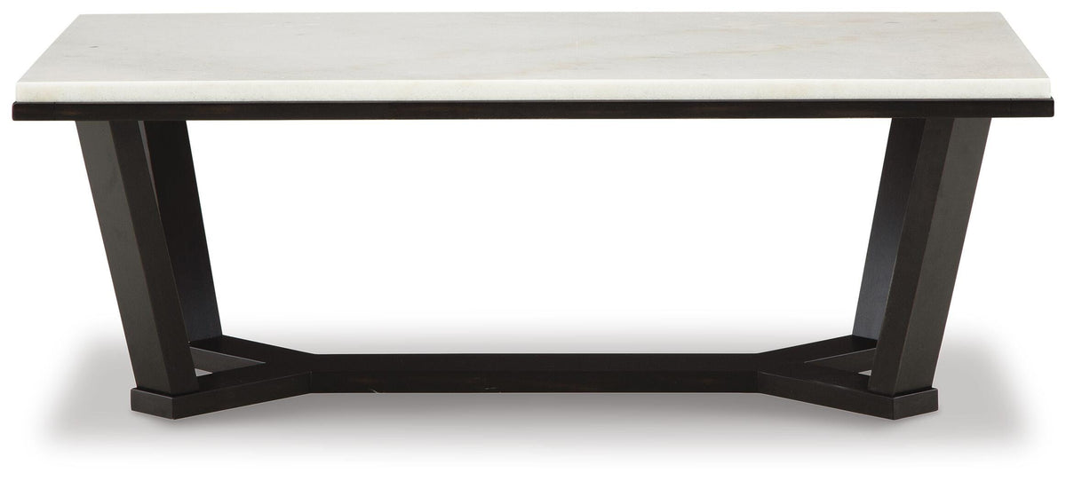 Fostead Coffee Table and 2 Ends - White/Espresso  (T770-SI) - Image 4