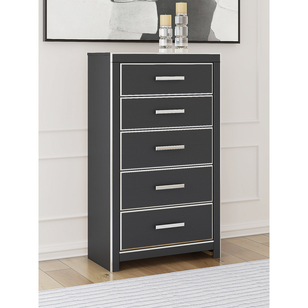 Zuraleus King Storage Bed, Dresser, Mirror, Chest and Nightstand (PCB3380-SI) - Image 35
