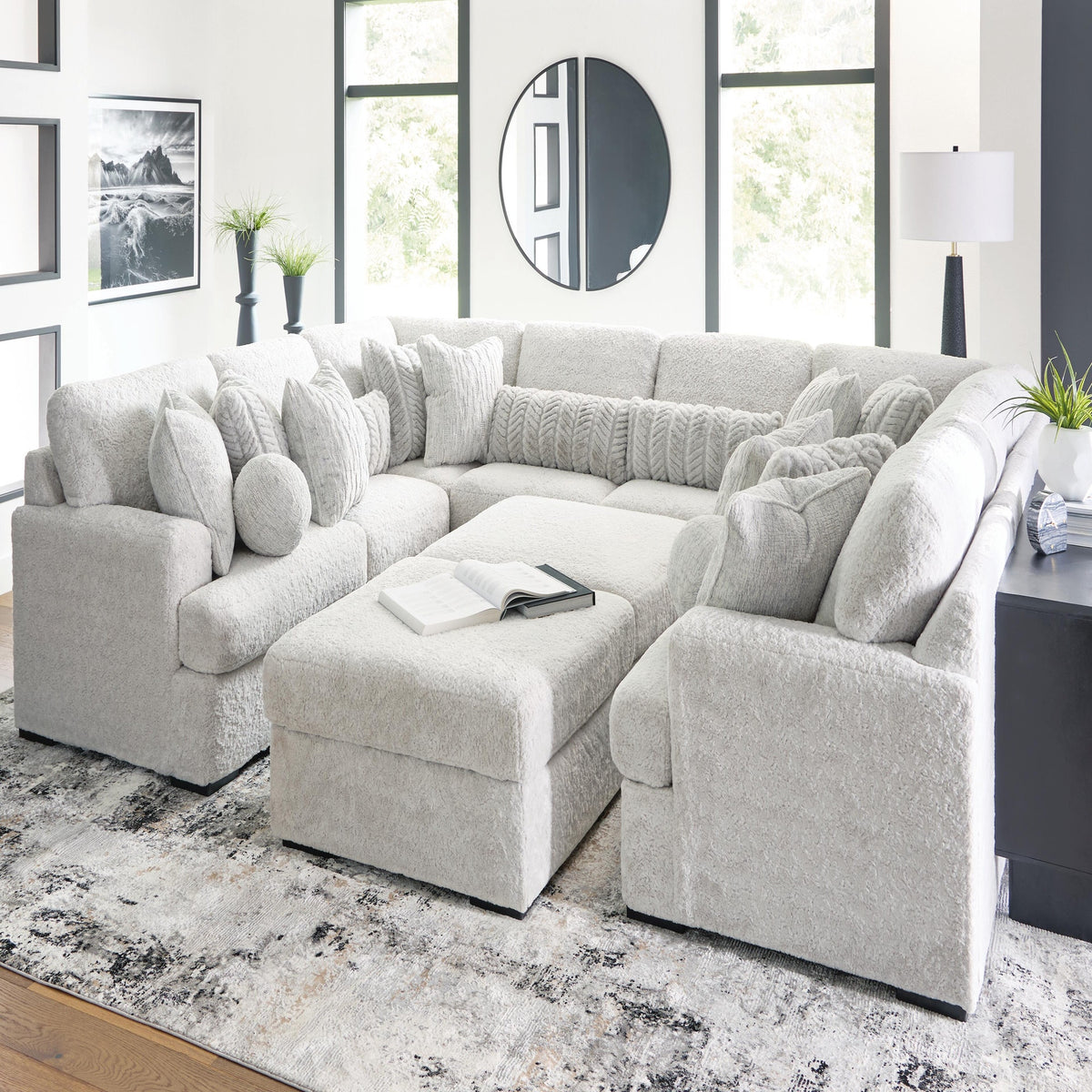 Cuddle Plush 10-Piece Sectional (PC59106-SI) - Image 2