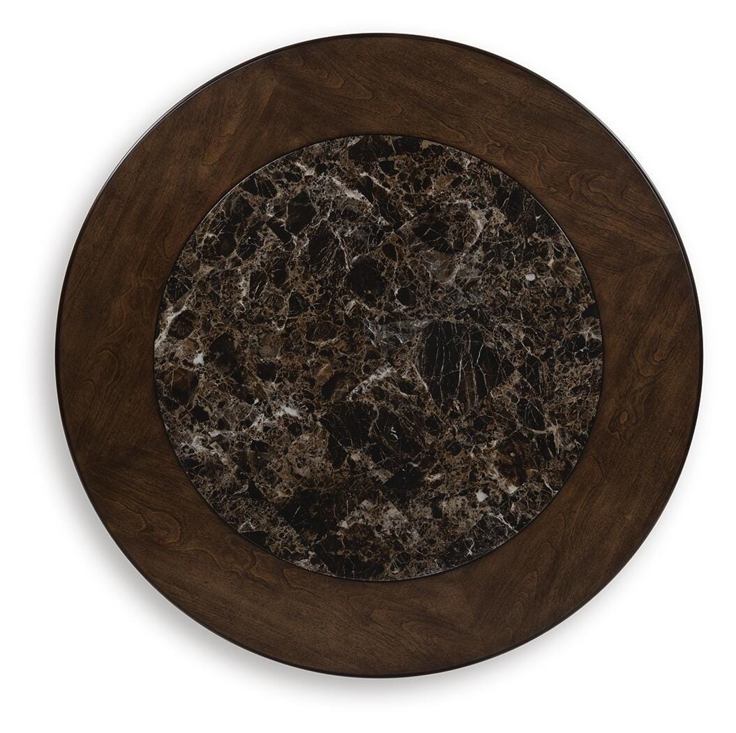 Frallyn Coffee Table and 2 Ends - Warm Brown  (T623-SI) - Image 9