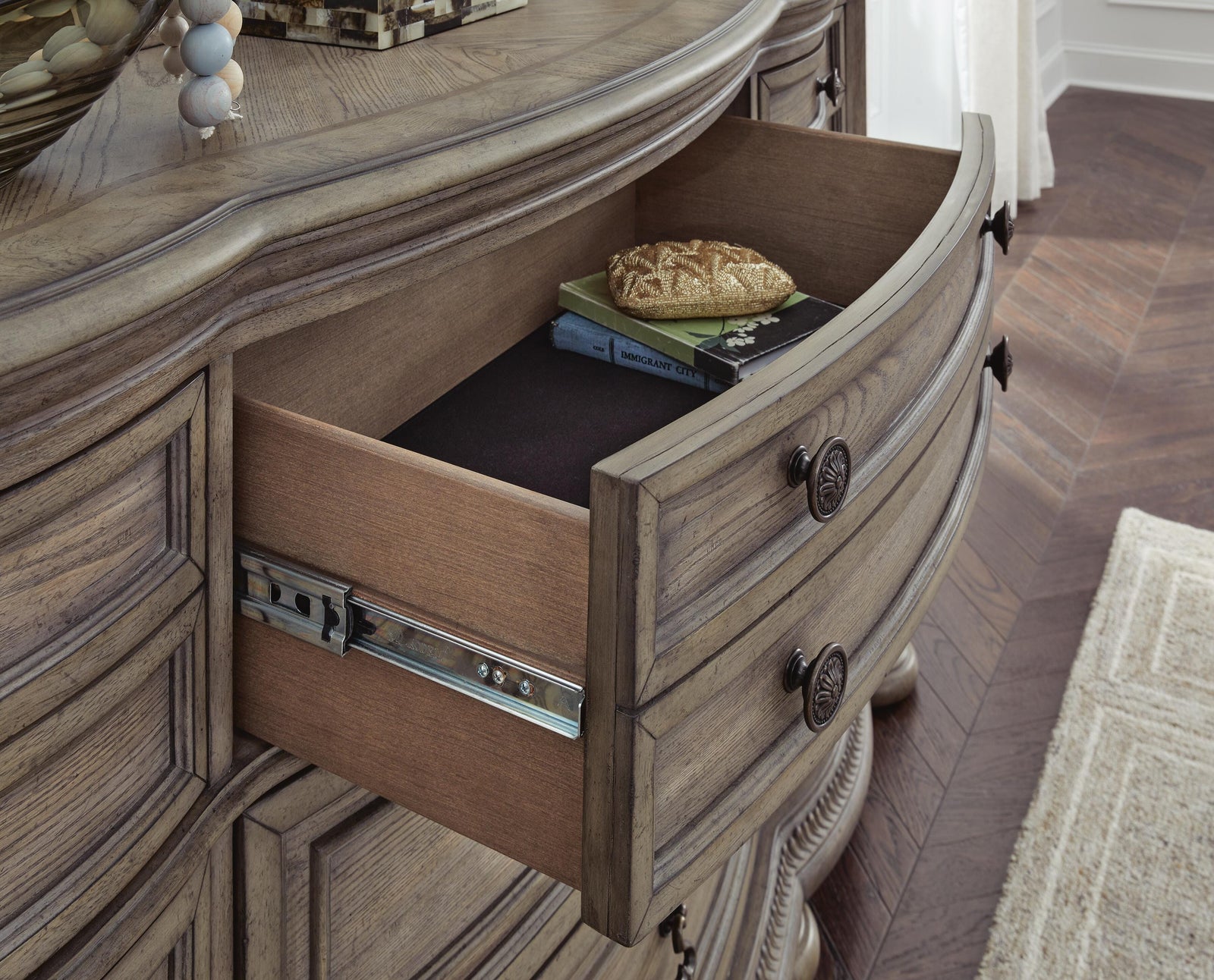 Ardenfield Dresser and Mirror - Light Brown  (B944-SI) - Image 4