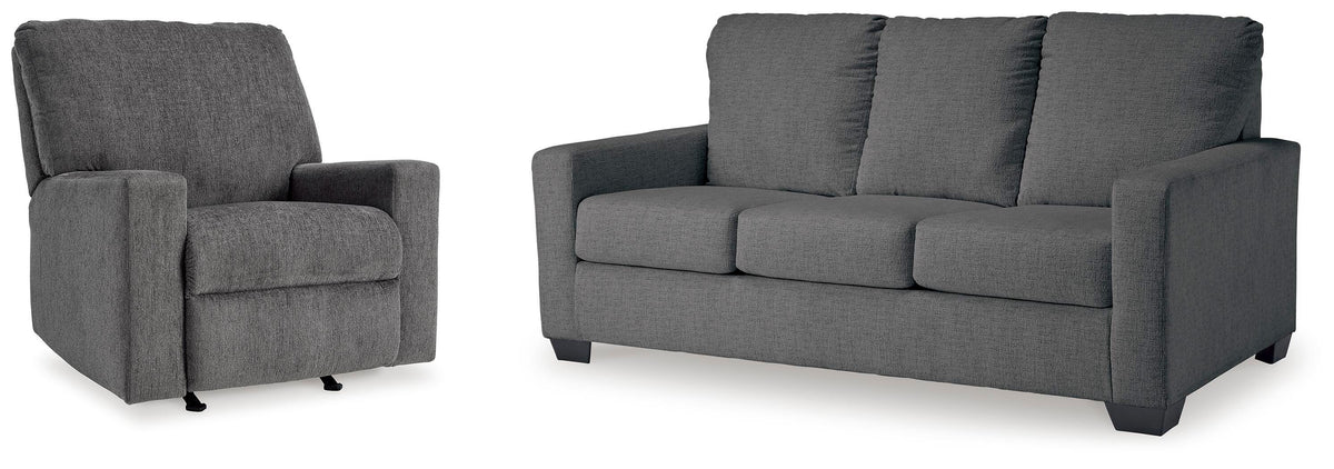 Rannis Full Sofa Sleeper and Recliner (53602-SI)