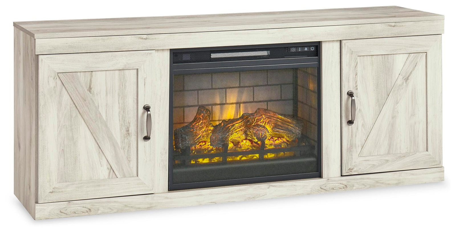 Bellaby 4-Piece Entertainment Center with Electric Fireplace (EW0331-SI) - Image 3