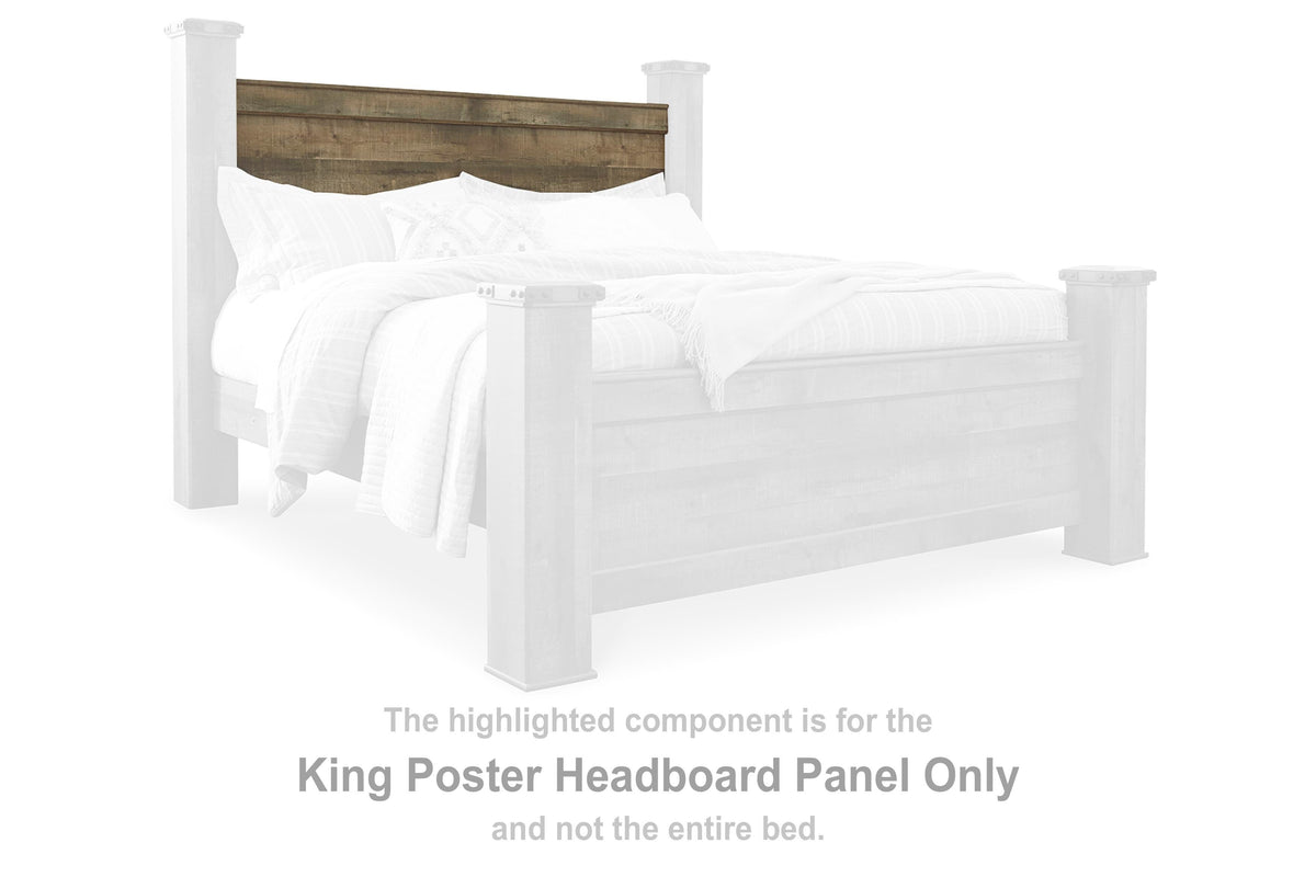 Trinell Poster Headboard Panel - Brown  (B446-SI)