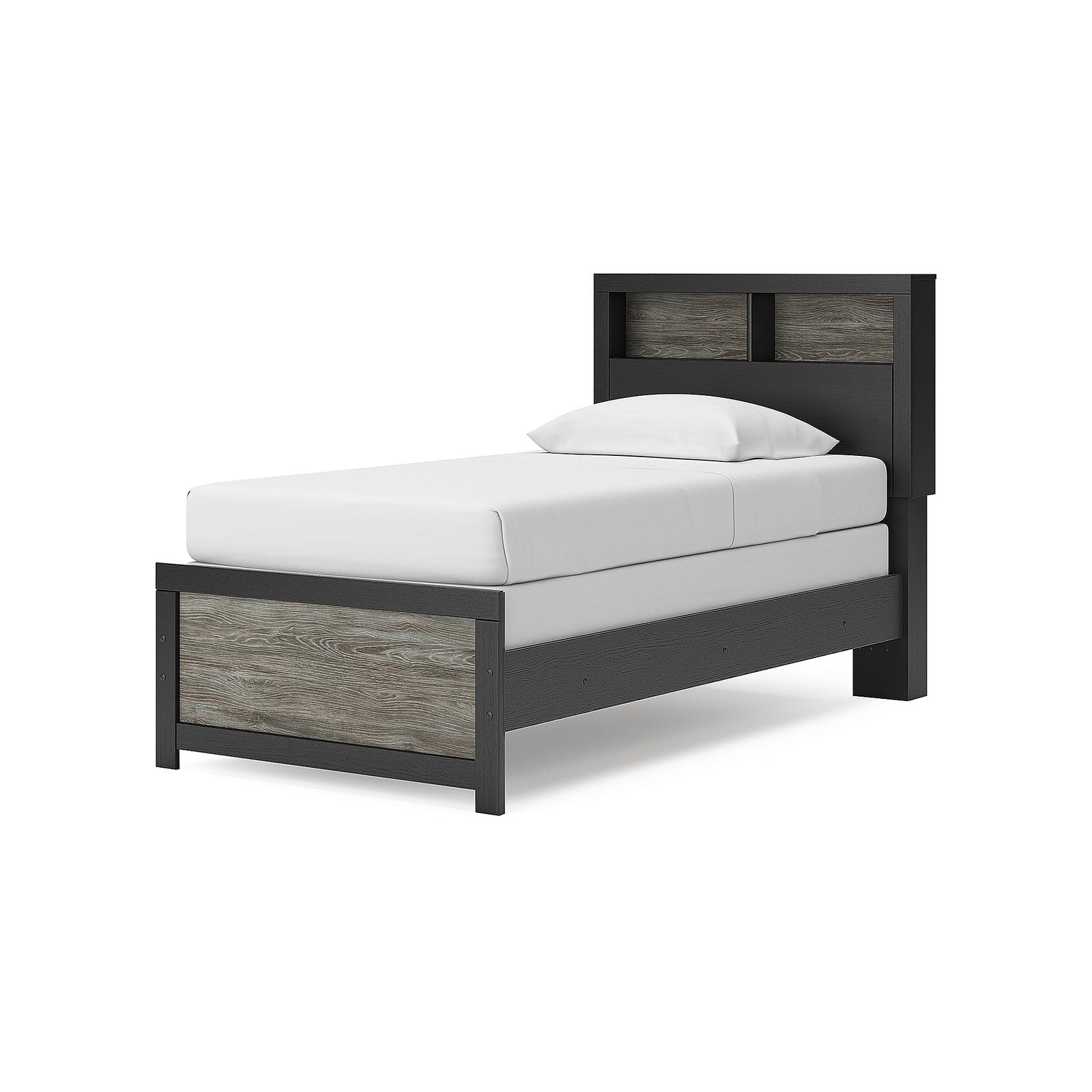 Broachmyn Twin Bookcase Bed, Dresser and Mirror (PCB1118-SI) - Image 16