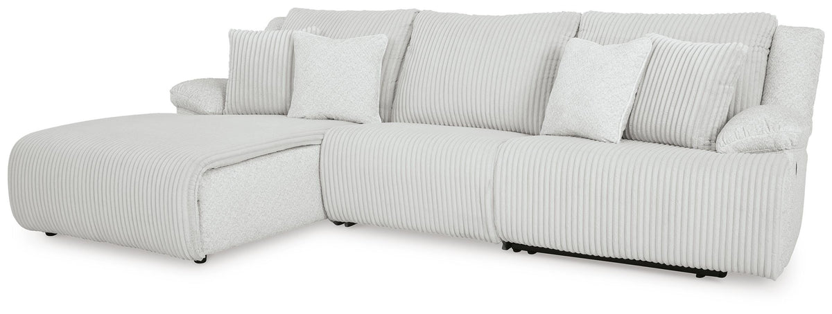 Top Tier 3-Piece Reclining Sectional Sofa Chaise (92706-SI)