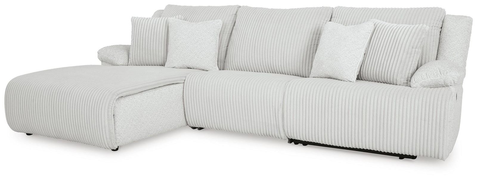 Top Tier 3-Piece Reclining Sectional Sofa Chaise (92706-SI)