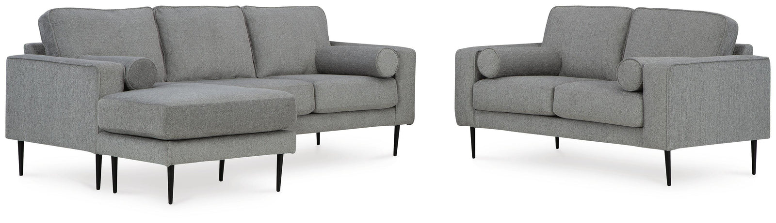 Hazela Sofa Chaise and Loveseat (41102-SI) - Image 2