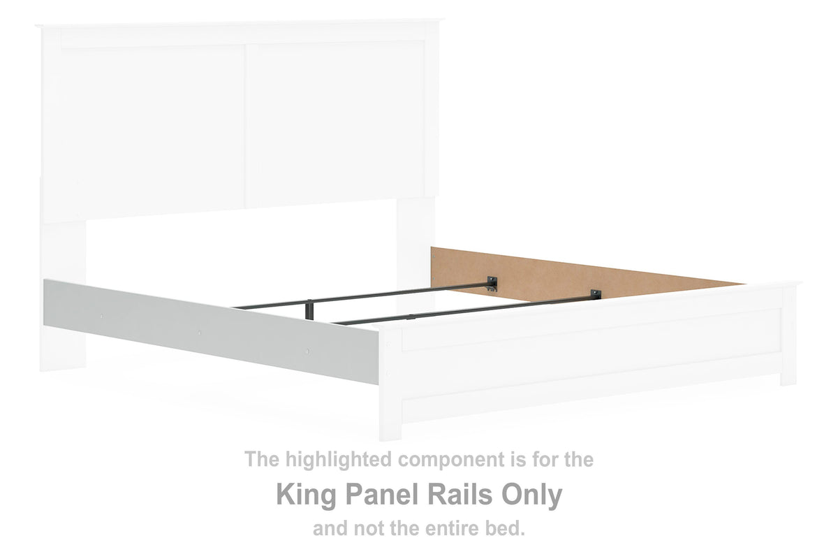 Bostwick Shoals Panel Rails - White  (B139-SI)