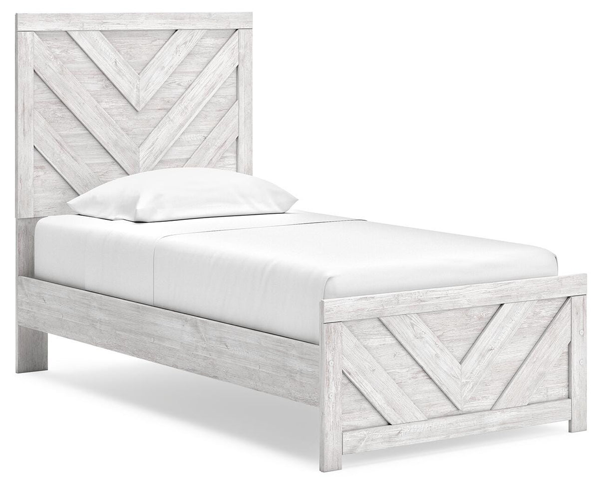 Cayboni Panel Bed, Dresser and Chest - Whitewash  (B3788-SI) - Image 19