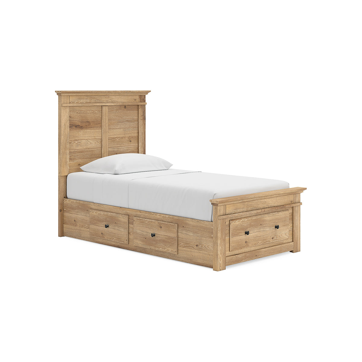 Makidern Twin Panel Storage Bed (PCB1170-SI) - Image 2