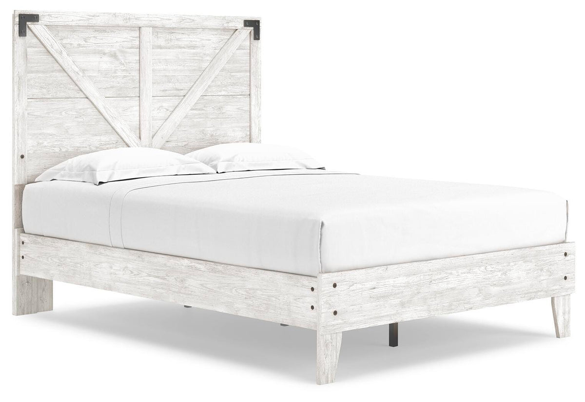 Shawburn Panel Bed with Chest - White/Brown  (EB4121-SI) - Image 3