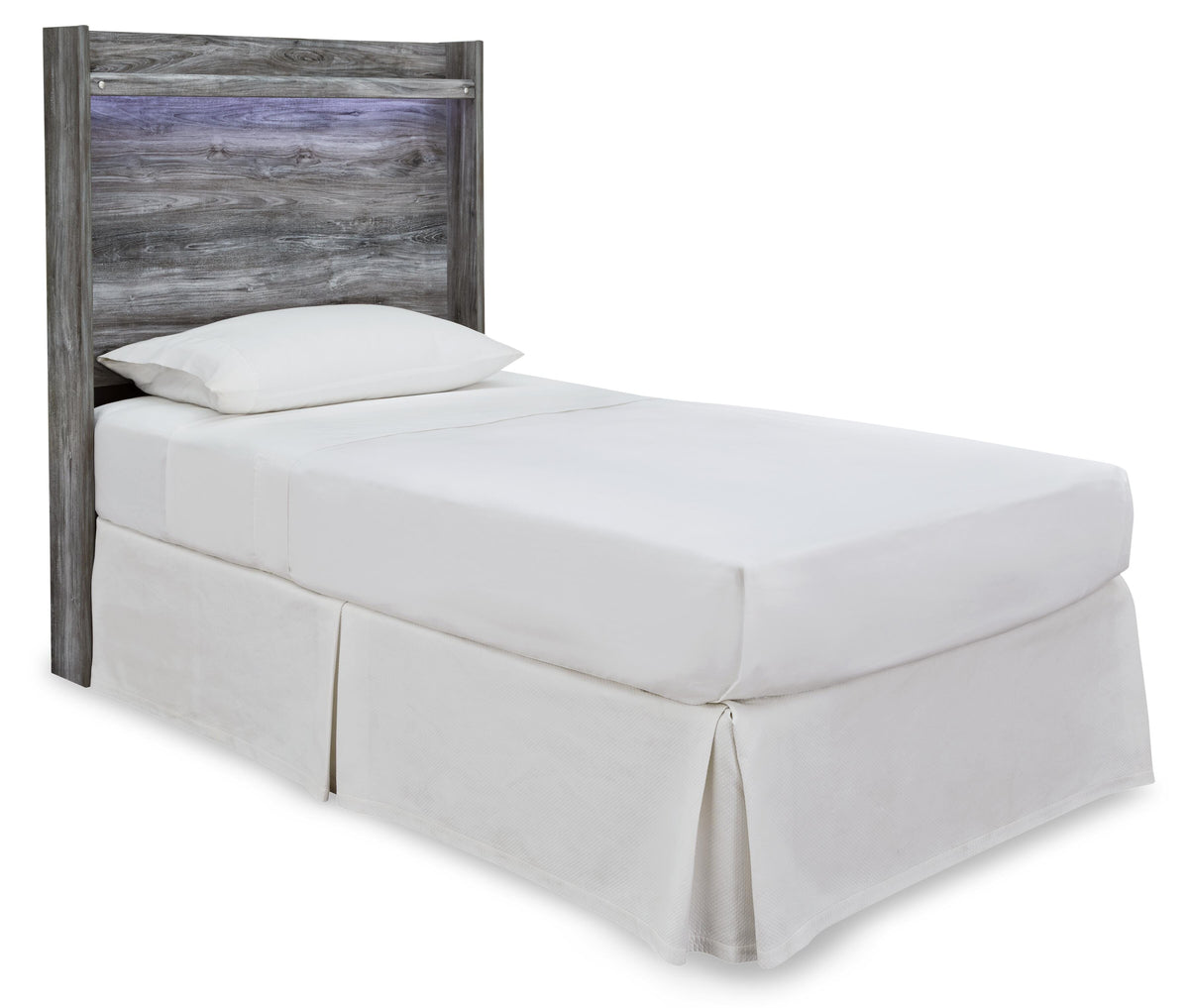 Baystorm Panel Bed Headboard, Dresser, Mirror and Nightstand - Gray  (B221-SI) - Image 3